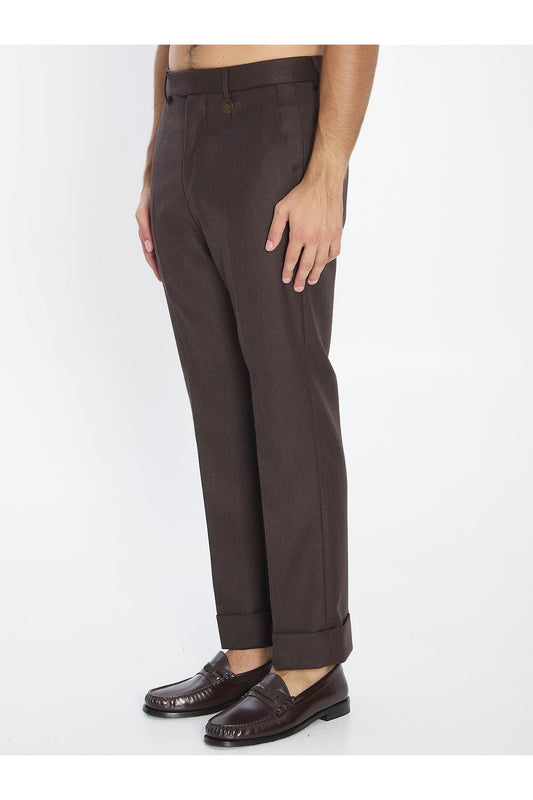 Tailored wool trousers