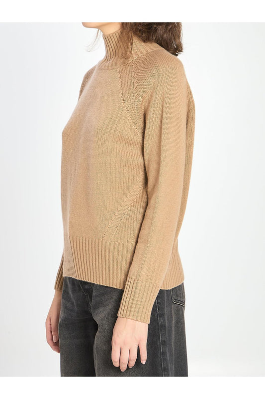 Turtleneck in wool and cashmere