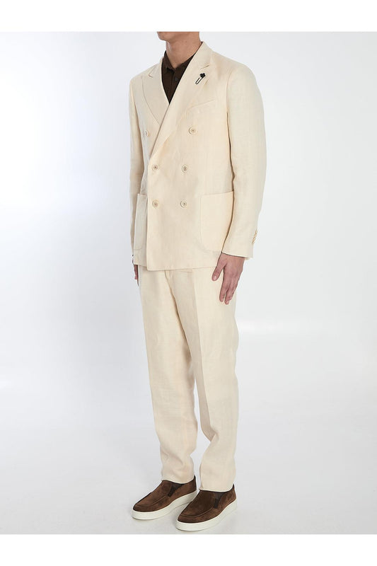 Two-piece linen suit