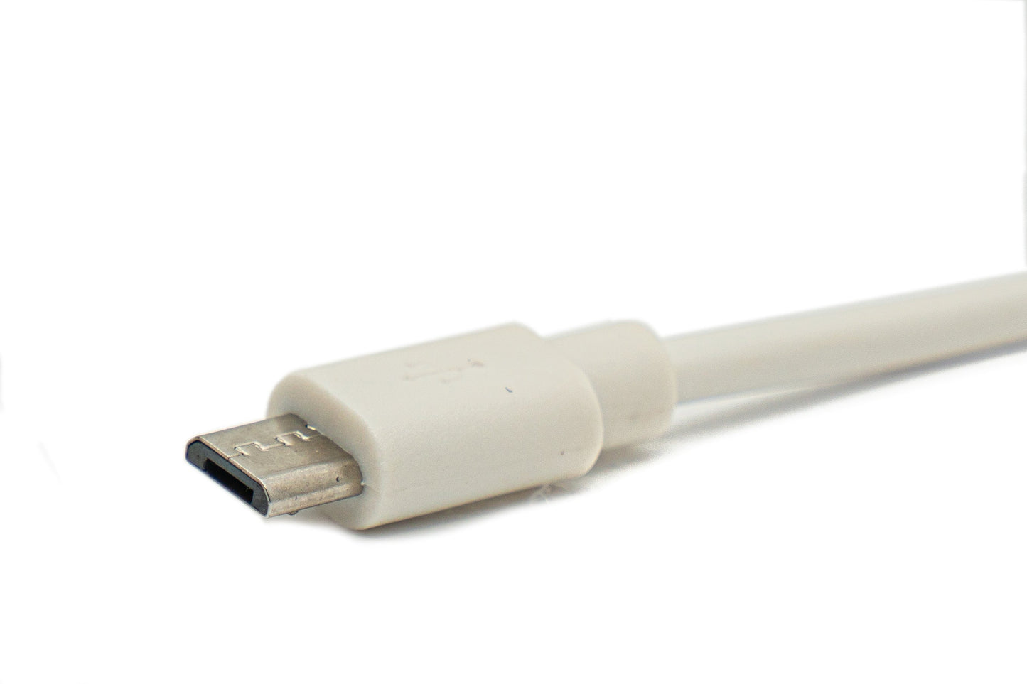 SYSTEM-S USB 2.0 snúra 10 m Micro B tengi í Type A tengi í hvítu
