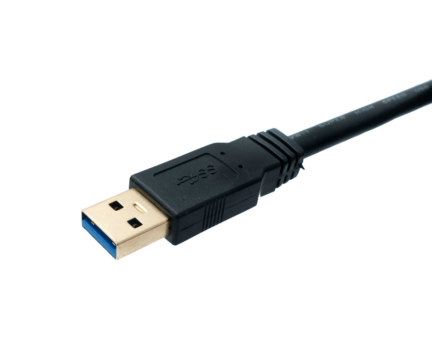 SYSTEM-S USB 3.1 cable 5 m Type C male to 3.0 A male cable 5 Gbit/s 100W in black