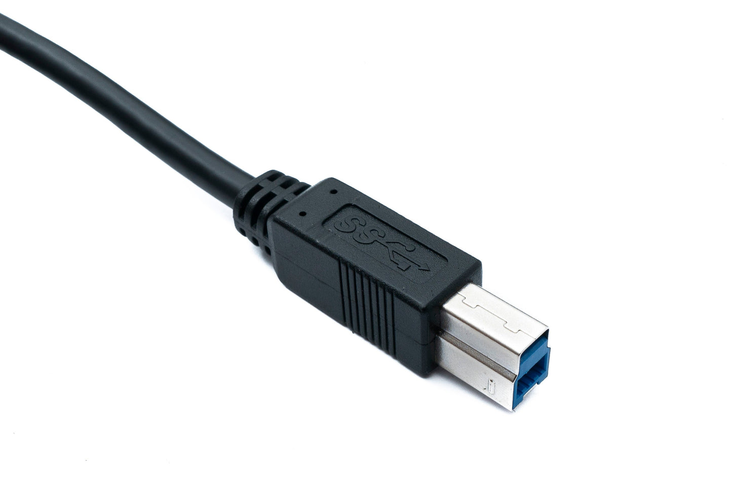 SYSTEM-S USB 3.0 snúra 3 m B karlkyns í A karlkyns 5 Gbit/s 100W í svörtu