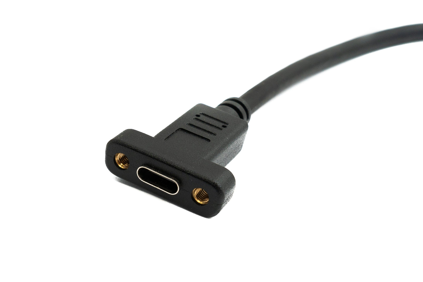 SYSTEM-S USB 3.1 Gen 2 snúra 30 cm Tegund C karlkyns í kvenkyns einfaldur skrúfusnúningur vinstri rétt horn