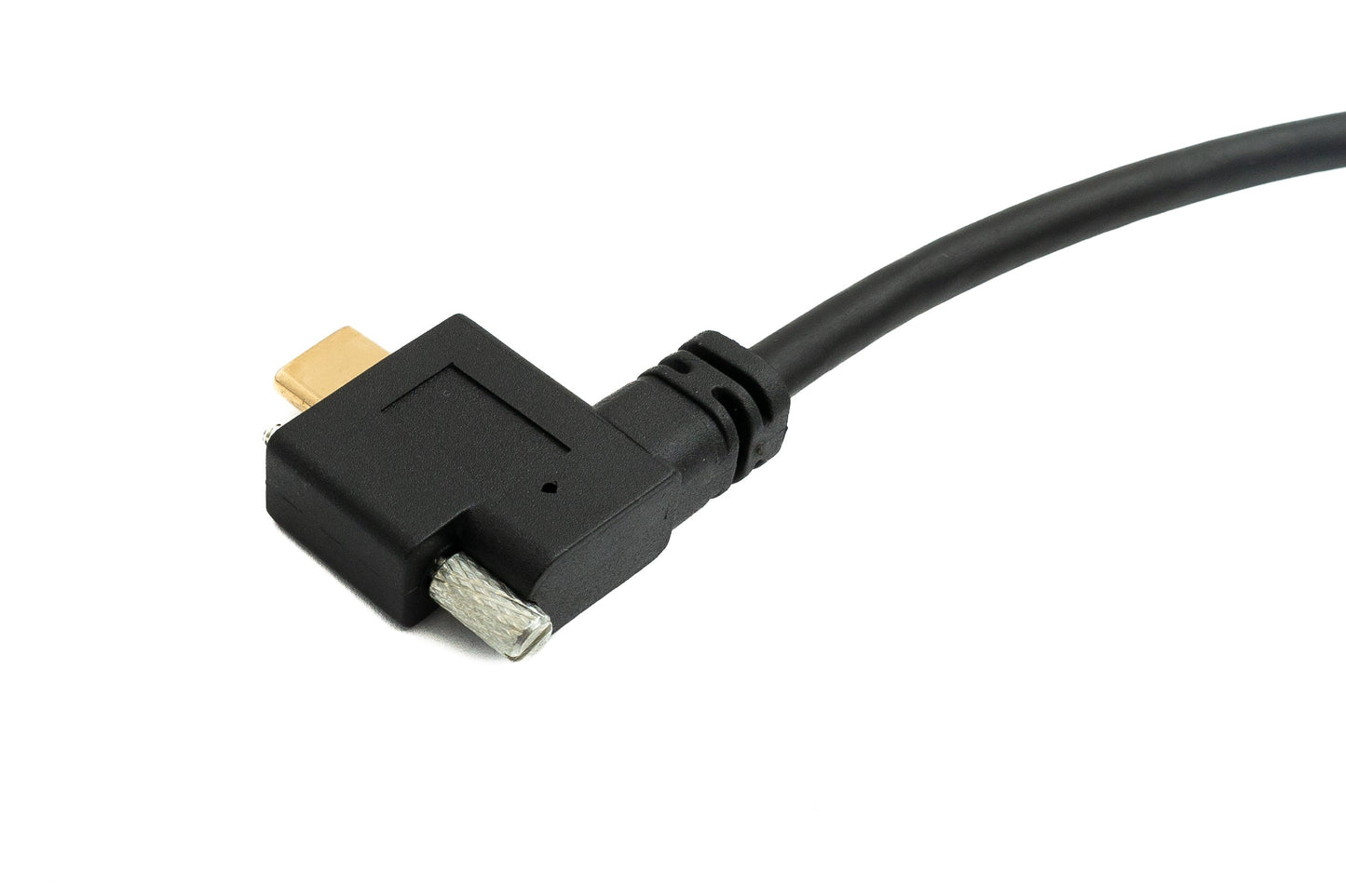 SYSTEM-S USB 3.1 Gen 2 snúra 60 cm Tegund C karlkyns í kvenkyns einfaldur skrúfusnúningur vinstri hægri hornréttur