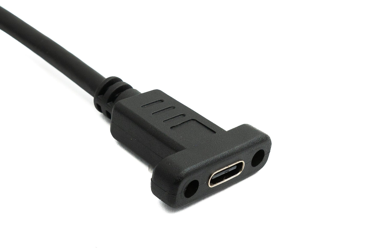 SYSTEM-S USB 3.1 Gen 2 snúra 60 cm Tegund C karlkyns í kvenkyns einfaldur skrúfusnúningur vinstri hægri hornréttur