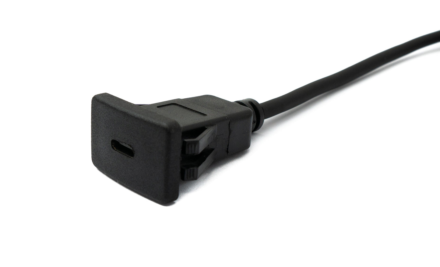 SYSTEM-S USB 3.1 snúra 100 cm Type C karlkyns í kvenkyns snúra fyrir spjaldfestingu 5 Gbit/s í svörtu