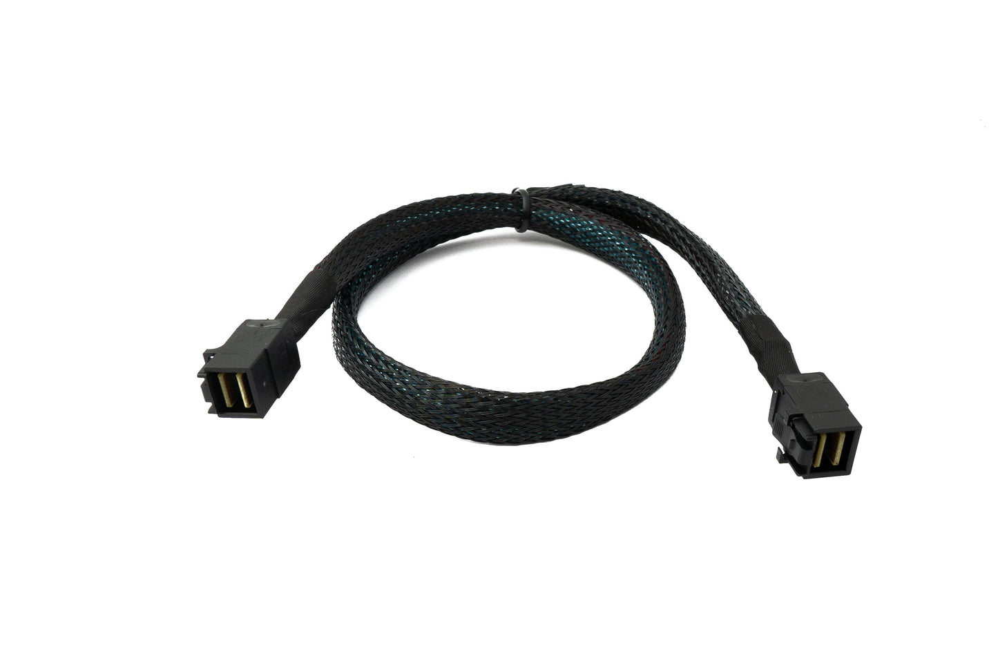 SYSTEM-S SFF-8643 kapall 50 cm Mini SAS HD karlkyns í karlkyns háþéttni fléttaður fyrir harða diska