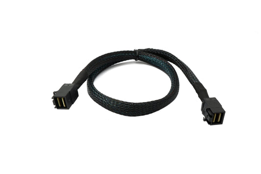 SYSTEM-S SFF-8643 kapall 50 cm Mini SAS HD karlkyns í karlkyns háþéttni fléttaður fyrir harða diska