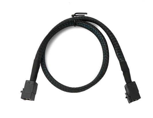 SYSTEM-S SFF-8643 kapall 50 cm Mini SAS HD karlkyns í karlkyns háþéttni fléttaður fyrir harða diska