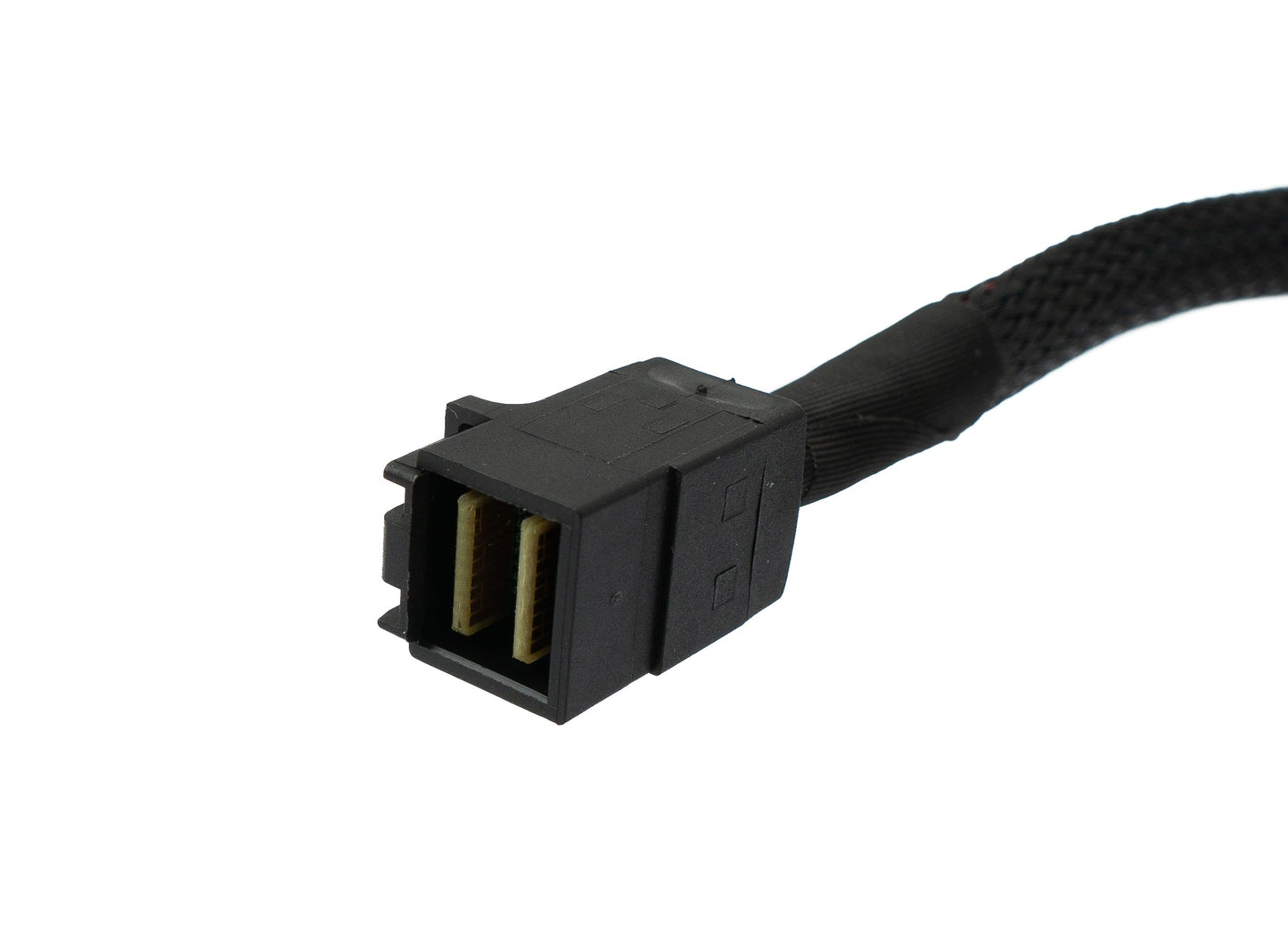 SYSTEM-S SFF-8643 kapall 50 cm Mini SAS HD karlkyns í karlkyns háþéttni fléttaður fyrir harða diska