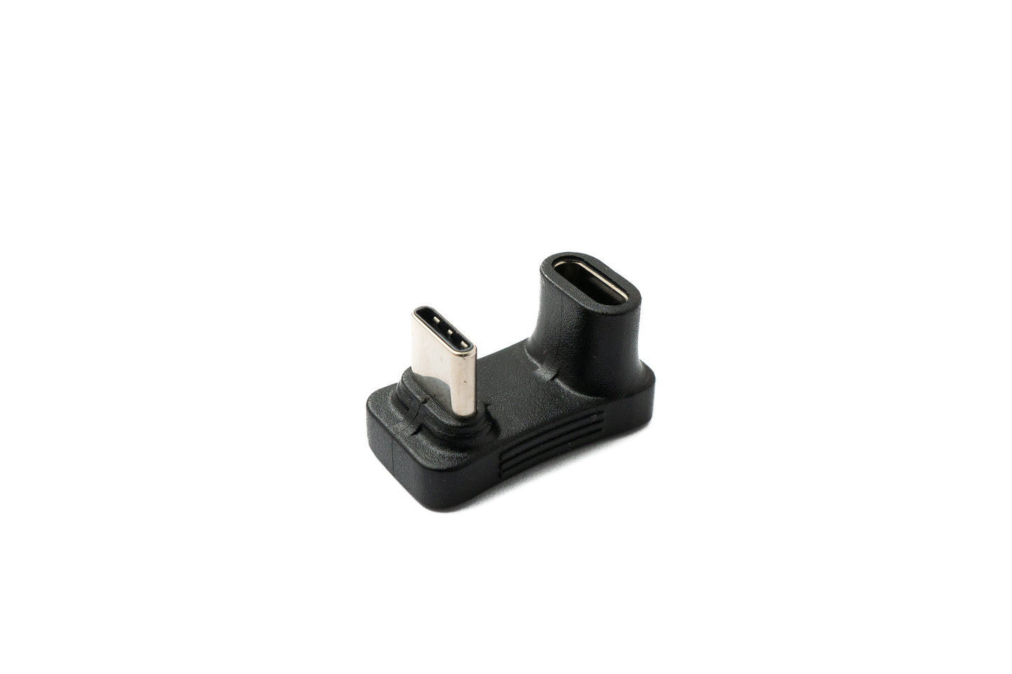 SYSTEM-S USB 3.1 Gen 2 Type C millistykki karlkyns í kvenkyns U-snúnings 180° hornsnúra 10 Gbit/s 100W fyrir gufuborð