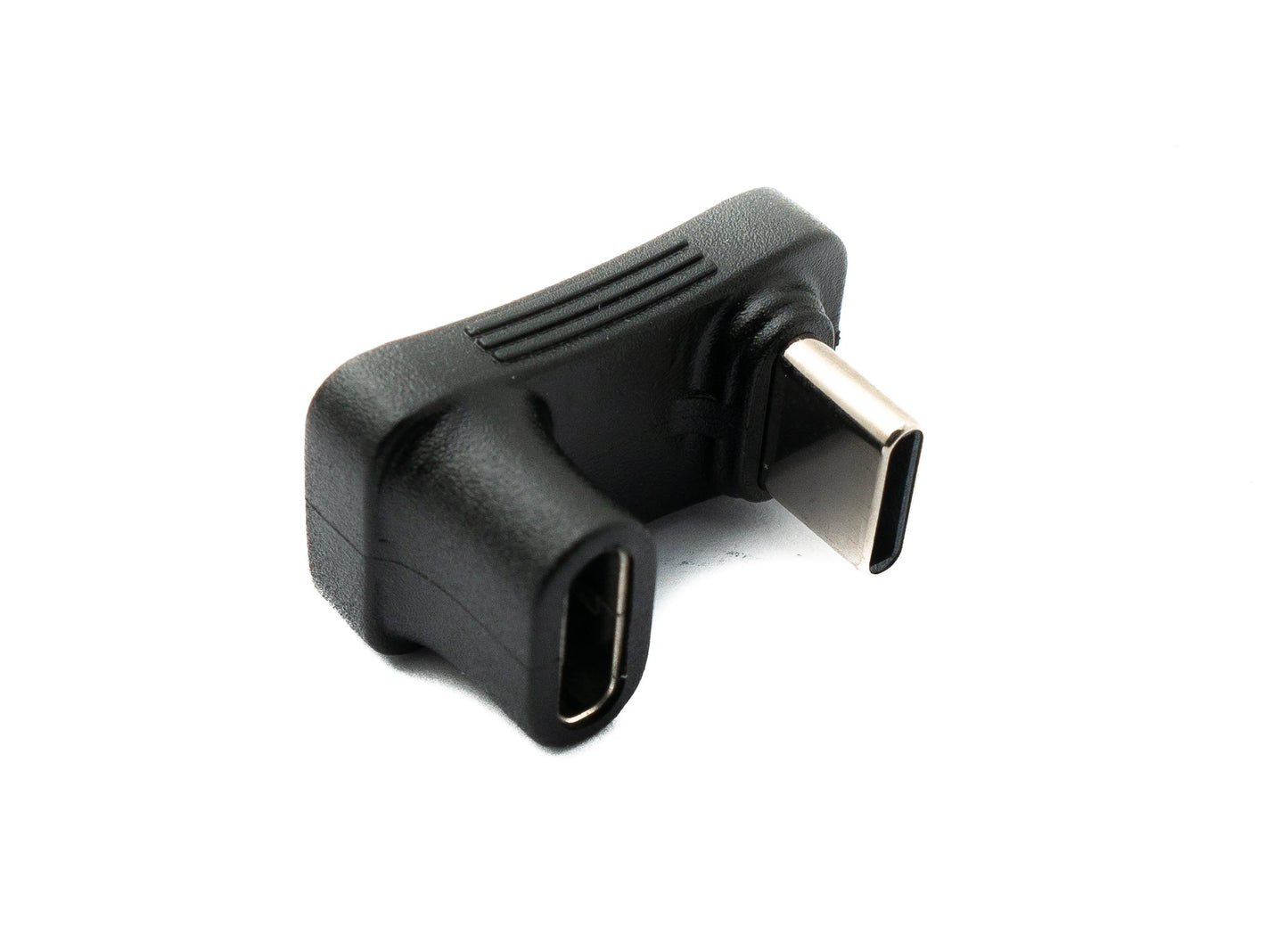 SYSTEM-S USB 3.1 Gen 2 Type C millistykki karlkyns í kvenkyns U-snúnings 180° hornsnúra 10 Gbit/s 100W fyrir gufuborð