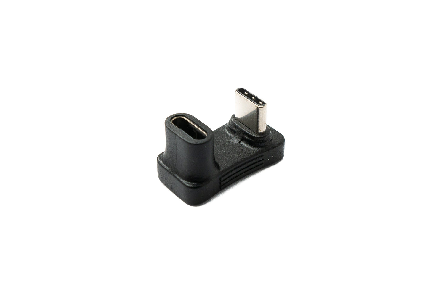 SYSTEM-S USB 3.1 Gen 2 Type C millistykki karlkyns í kvenkyns U-snúnings 180° hornsnúra 10 Gbit/s 100W fyrir gufuborð