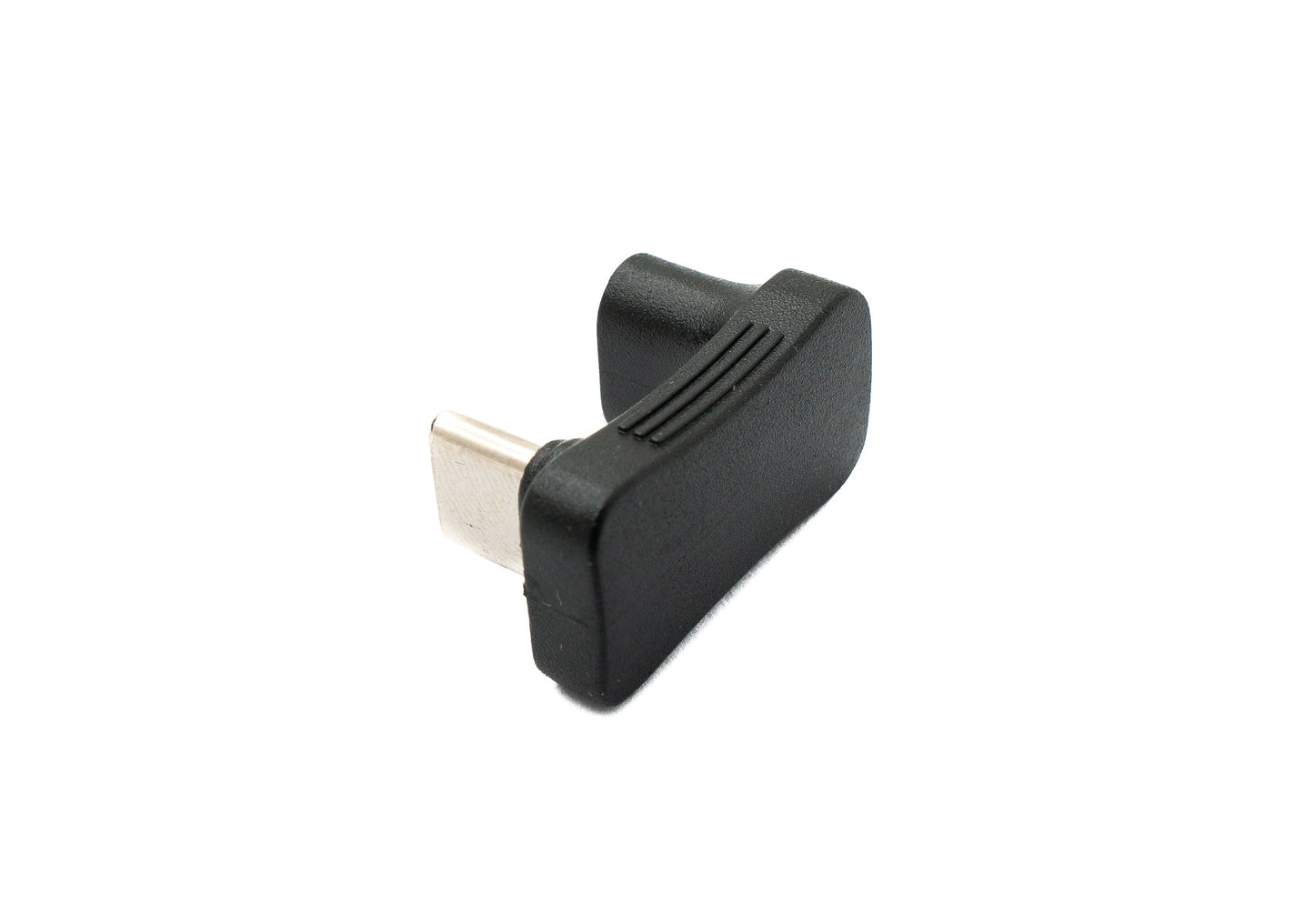 SYSTEM-S USB 3.1 Gen 2 Type C millistykki karlkyns í kvenkyns U-snúnings 180° hornsnúra 10 Gbit/s 100W fyrir gufuborð