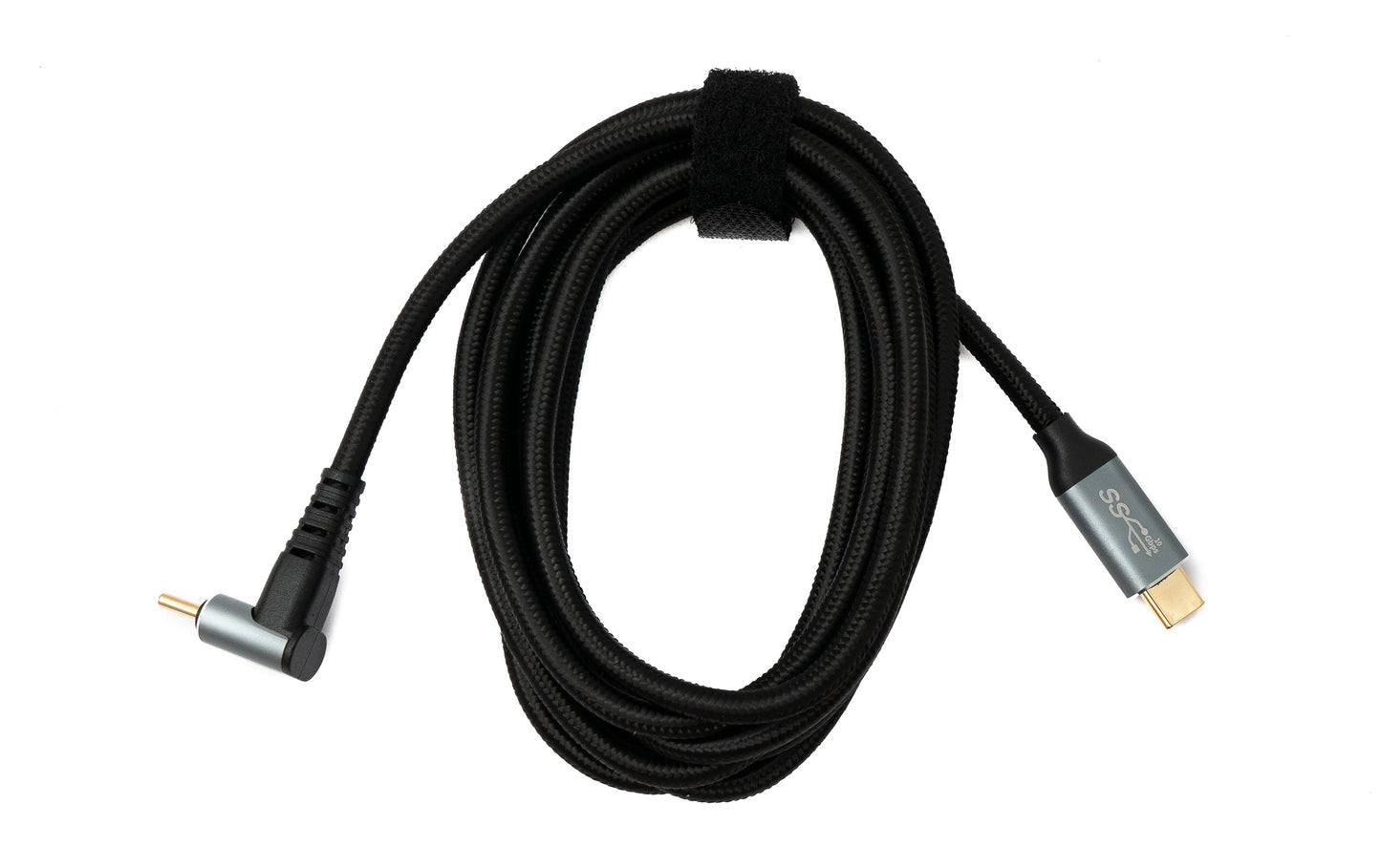 SYSTEM-S USB 3.1 Gen 2 Type C snúra 2 m karlkyns í karlkyns 10 Gbit/s 100W horn