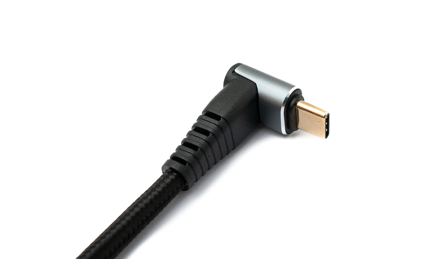 SYSTEM-S USB 3.1 Gen 2 Type C snúra 2 m karlkyns í karlkyns 10 Gbit/s 100W horn