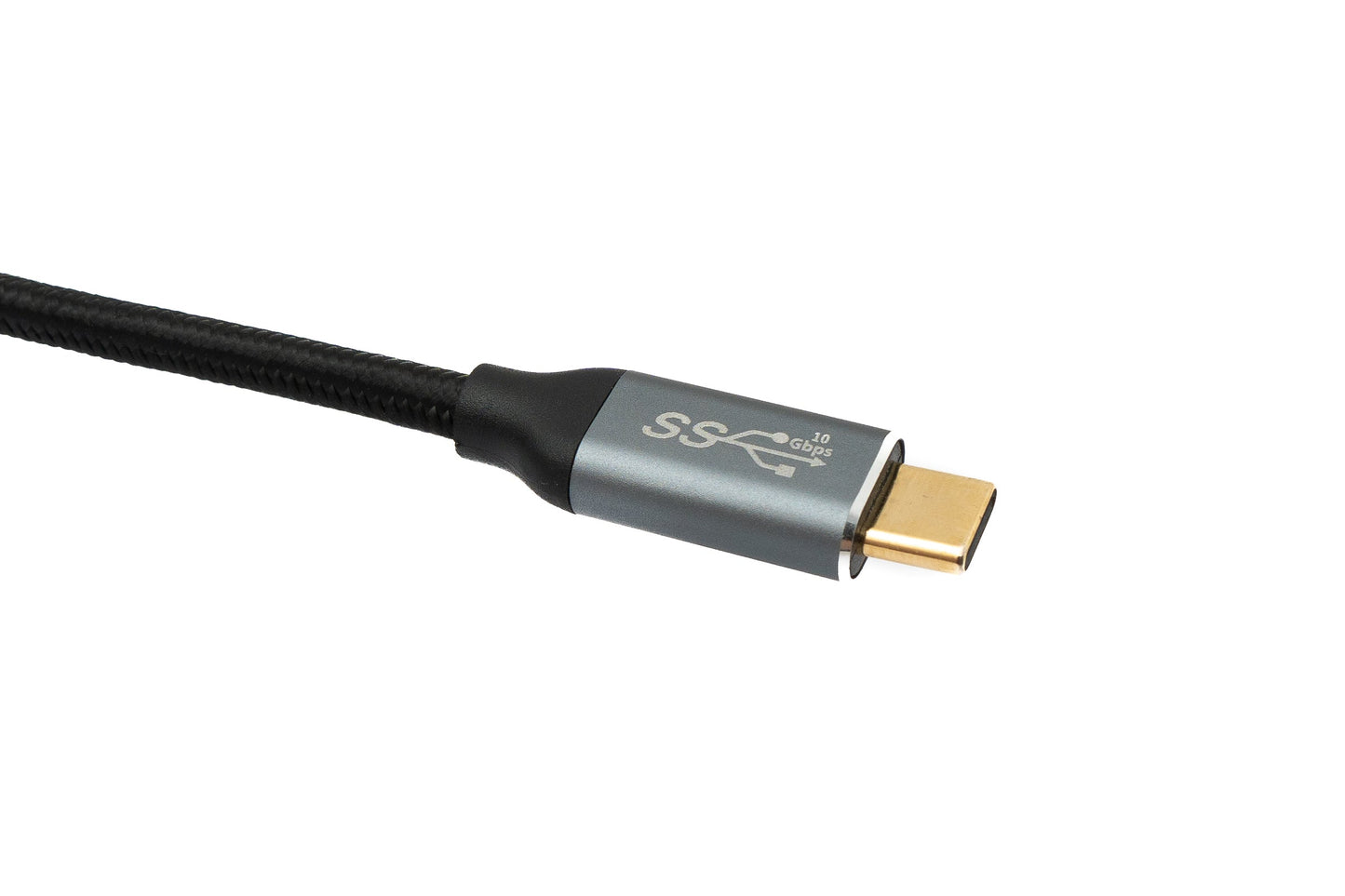 SYSTEM-S USB 3.1 Gen 2 Type C cable 50 cm male to male 10 Gbit/s 100W angle