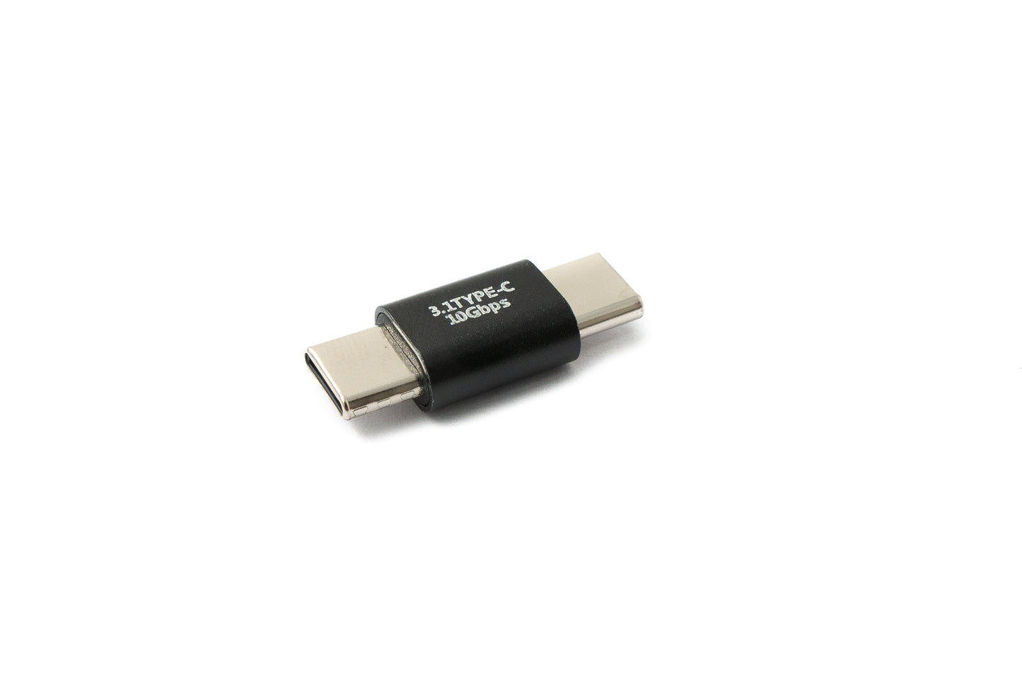 SYSTEM-S USB 3.1 Gen 2 millistykki af gerð C karlkyns í karlkyns 10 Gbit/s 100W snúra í svörtu