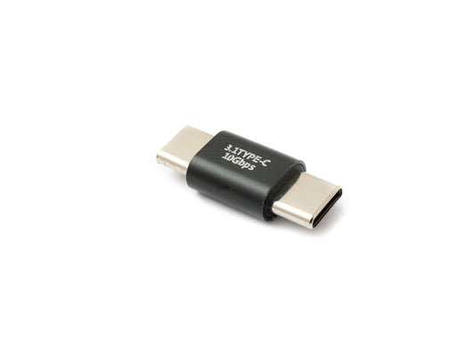 SYSTEM-S USB 3.1 Gen 2 millistykki af gerð C karlkyns í karlkyns 10 Gbit/s 100W snúra í svörtu