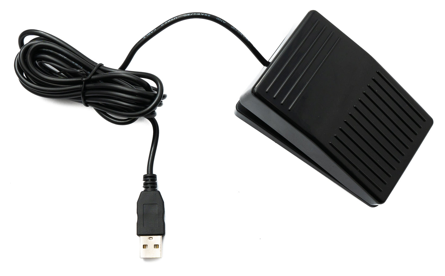 PCsensor USB fótstig, vélrænn hnappur af gerð A fyrir flýtilykla fyrir tölvur, svart