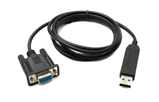 PCsensor USB 2.0 snúra 150 cm Tegund A í RS232 DB9 kvenkyns CH340 flís í svörtu