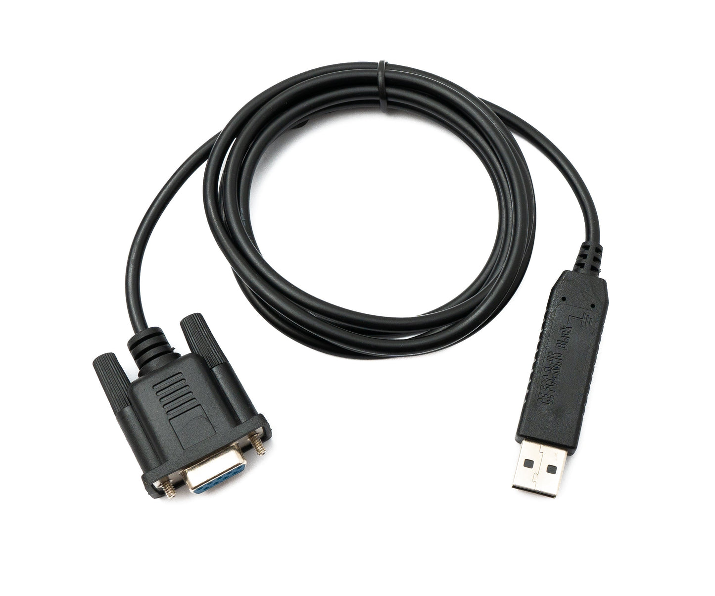 PCsensor USB 2.0 snúra 150 cm Tegund A í RS232 DB9 kvenkyns CH340 flís í svörtu