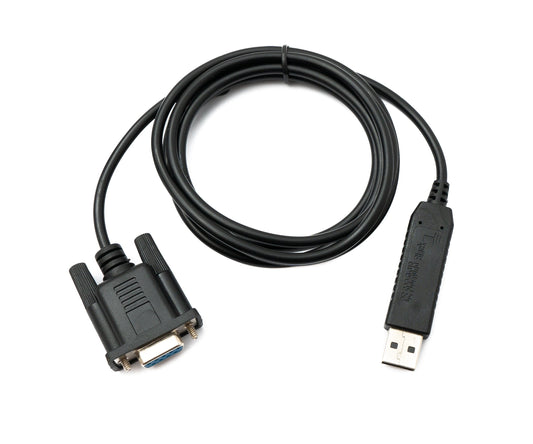 PCsensor USB 2.0 snúra 150 cm Tegund A í RS232 DB9 kvenkyns CH340 flís í svörtu
