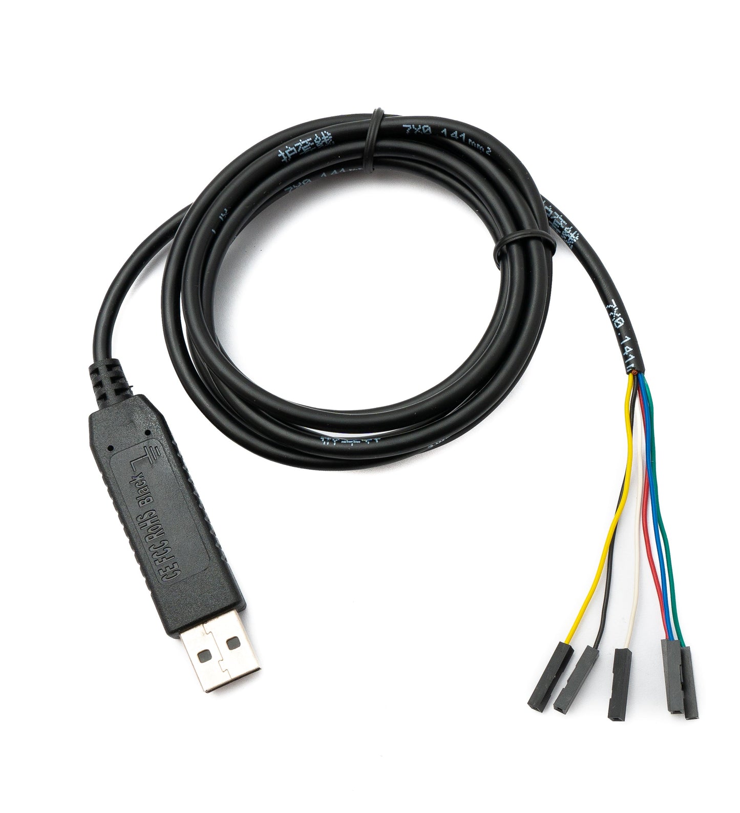 PCsensor USB 2.0 snúra 150 cm gerð A í 6 TTL DuPont tengitengi CH340 flís 3.3V / 5V