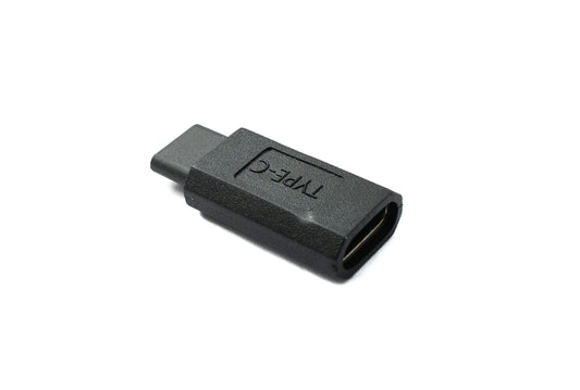 SYSTEM-S USB 3.1 Gen 2 millistykki Tegund C karlkyns í kvenkyns 10 Gbit/s 100W rispuvörn snúra í svörtu