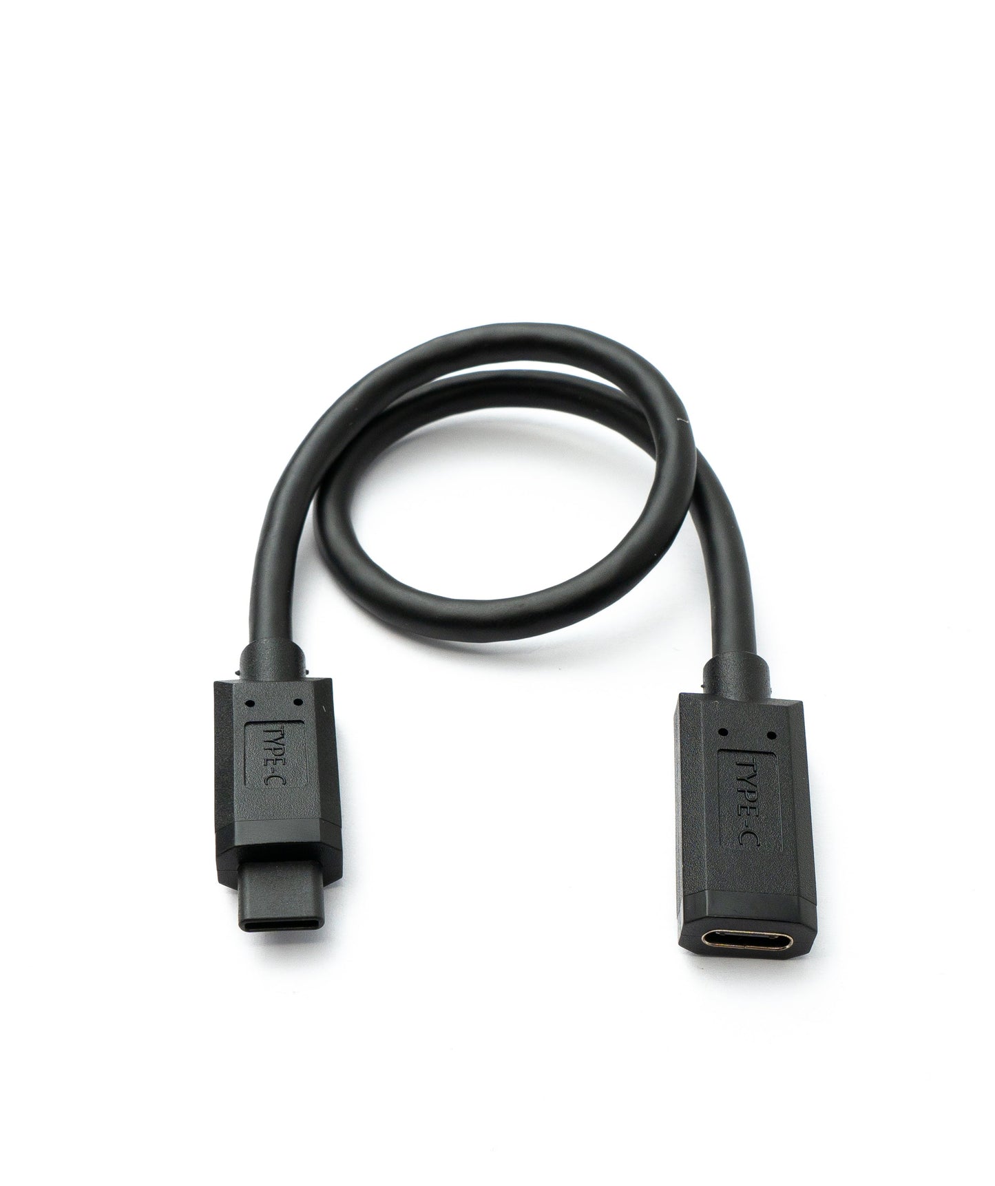 SYSTEM-S USB 3.1 Gen 2 Type C snúra 30 cm karlkyns í kvenkyns 10 Gbit/s 100W rispuvörn