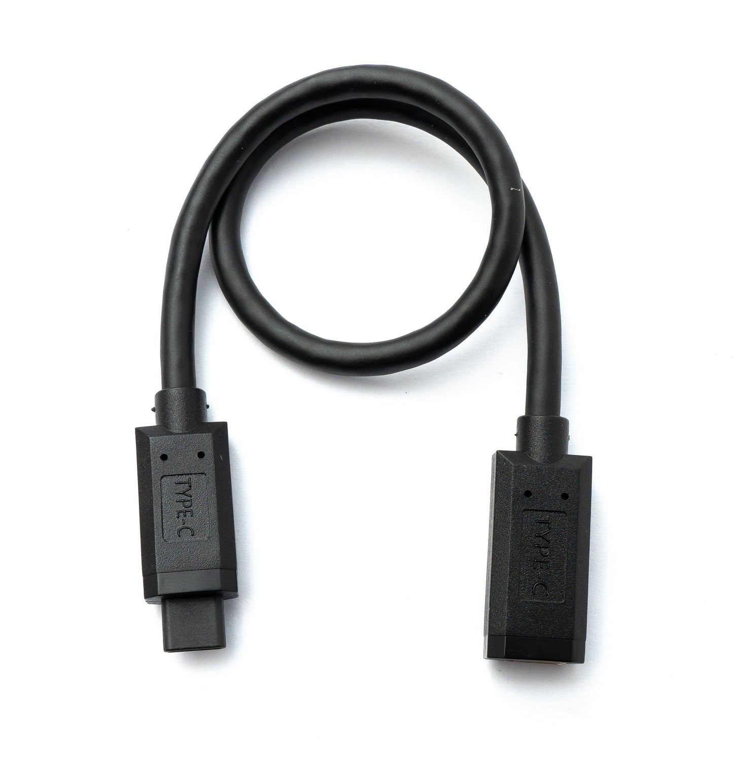 SYSTEM-S USB 3.1 Gen 2 Type C snúra 30 cm karlkyns í kvenkyns 10 Gbit/s 100W rispuvörn