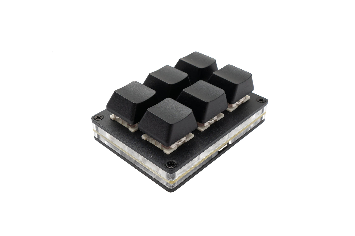 USB HID Mini Keypad 6 Keys Programmable Mechanical RGB LED PC Hotkeys Black for osu!