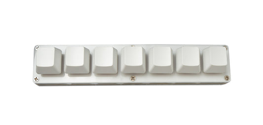 USB HID Mini Keypad 7 Keys Programmable Mechanical RGB LED PC Hotkeys White for osu!