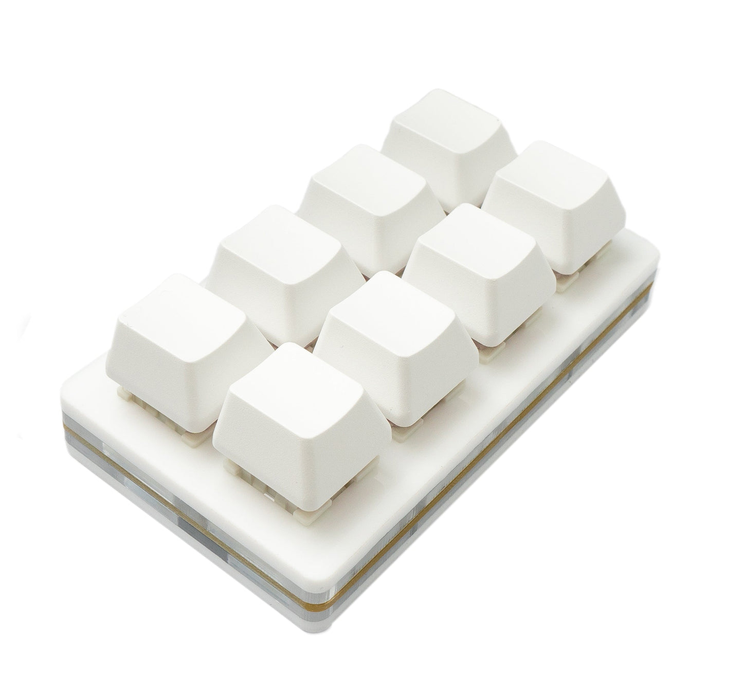 USB HID Mini Keypad 8 Tasten programmierbar mechanisch RGB LED PC Hotkeys Weiß für osu!