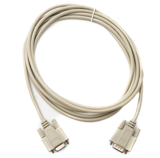 SYSTEM-S D Sub cable 3 m 9 pin male to female RS232 DB9 in grey