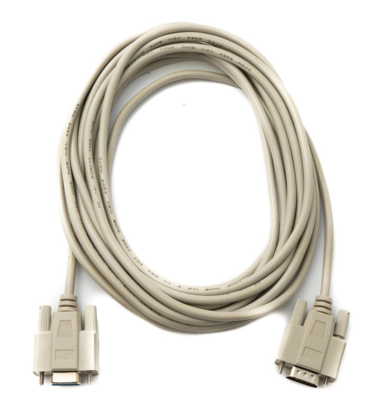 SYSTEM-S D Sub cable 5 m 9 pin male to female RS232 DB9 in grey