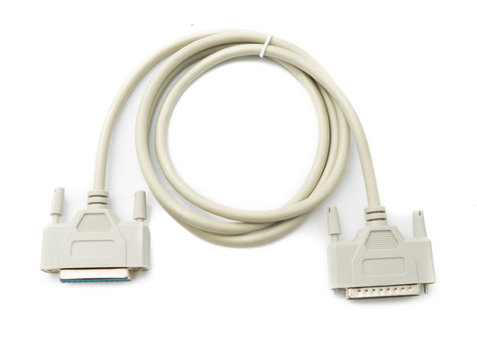 SYSTEM-S D Sub Kabel 150 cm 25 Pin Stecker zu Buchse RS530 DB25 in Grau