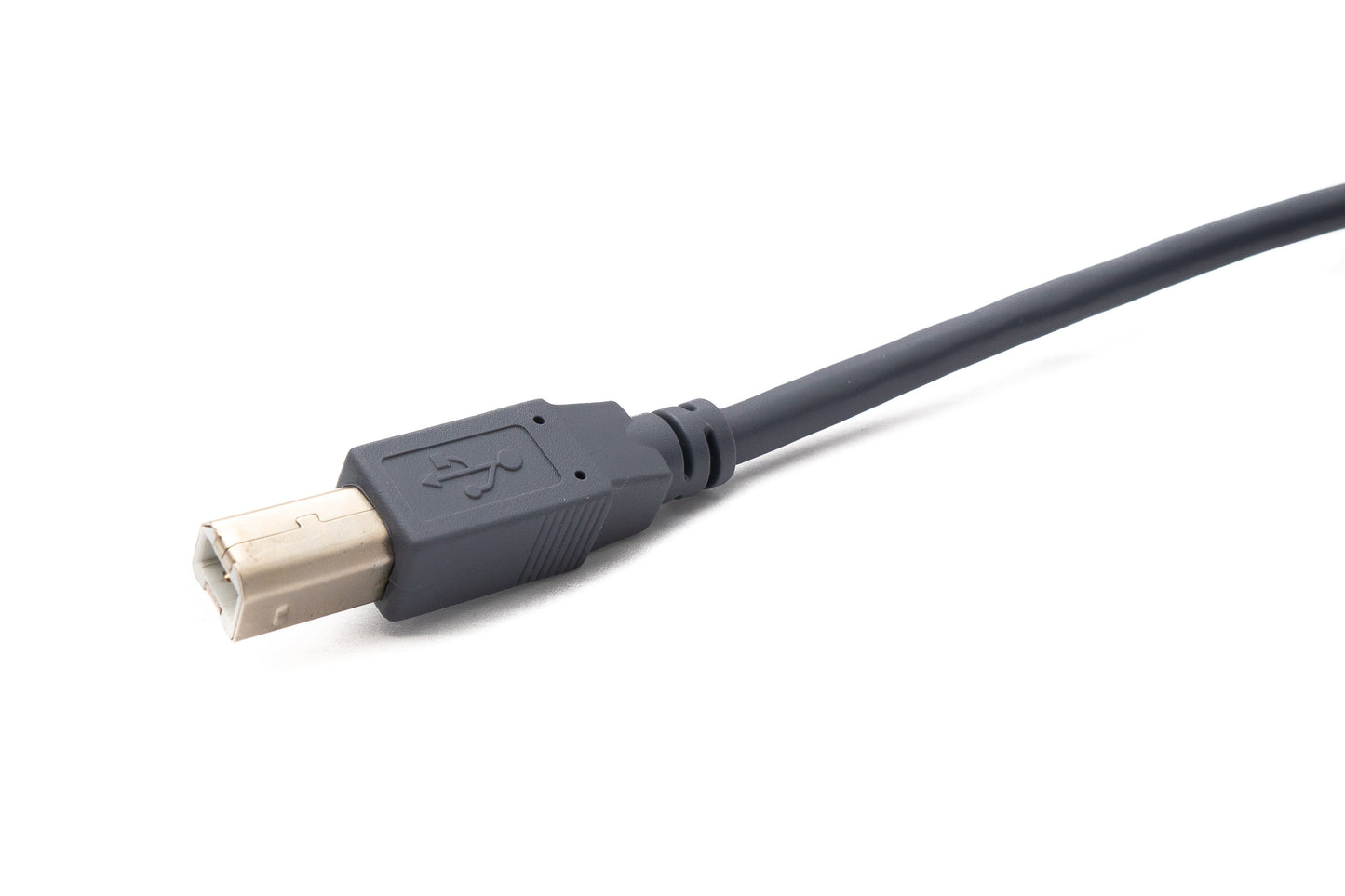SYSTEM-S USB 3.1 Type C cable 5 m male to 2.0 Type B male in gray