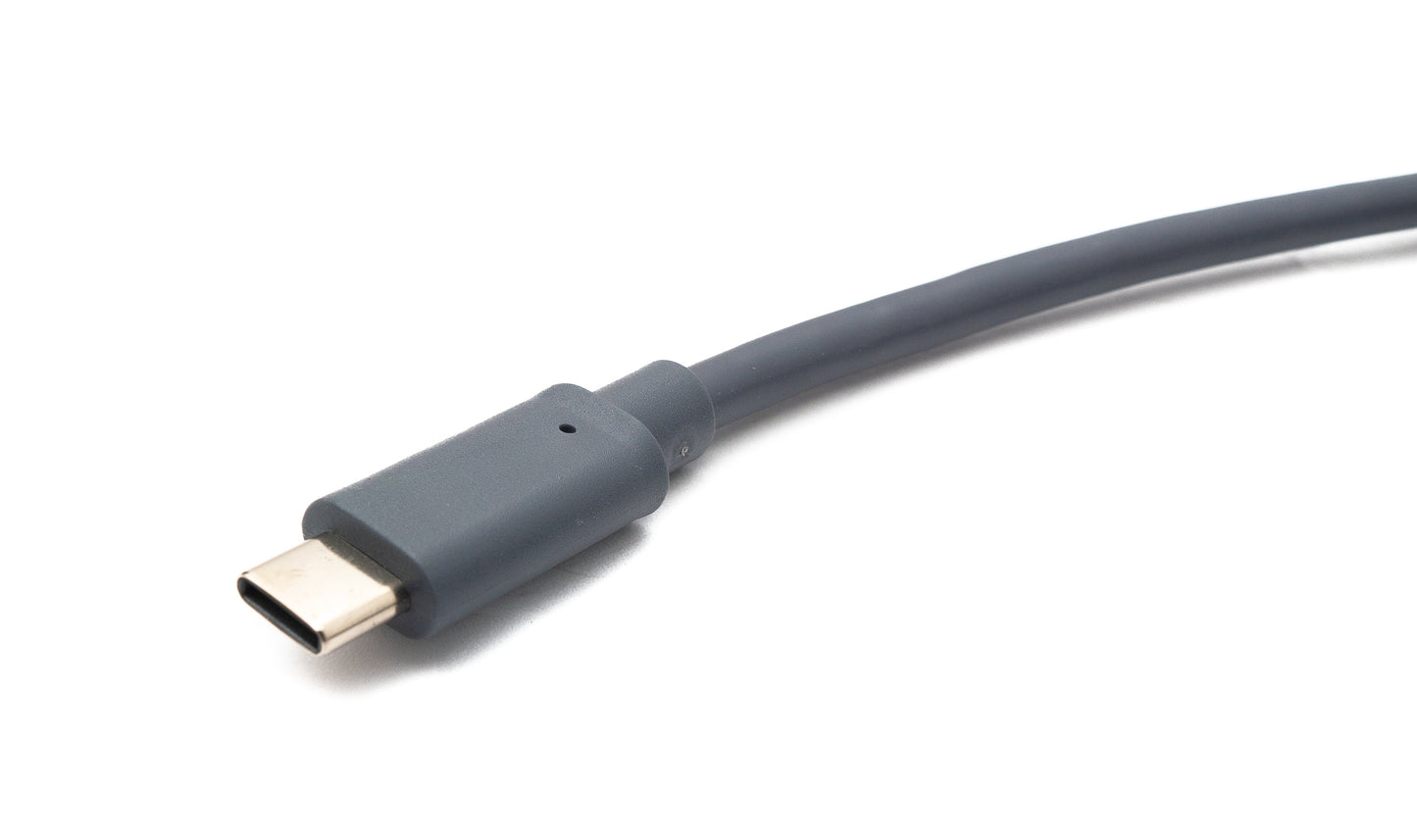SYSTEM-S USB 3.1 Type C snúra 150 cm karlkyns í 2.0 Type B karlkyns í gráu