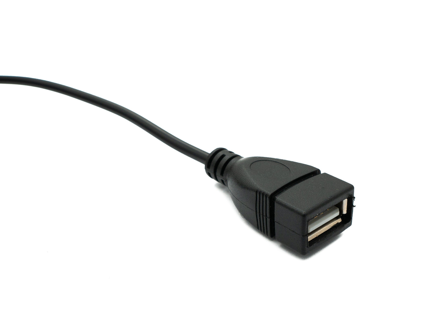 SYSTEM-S USB 2.0 snúra 100 cm af gerðinni A karlkyns í kvenkyns rofi með niðurhalla