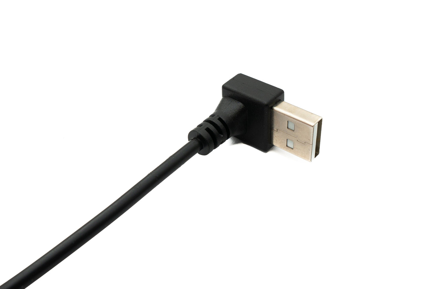 SYSTEM-S USB 2.0 snúra 100 cm af gerðinni A karlkyns í kvenkyns rofi með niðurhalla