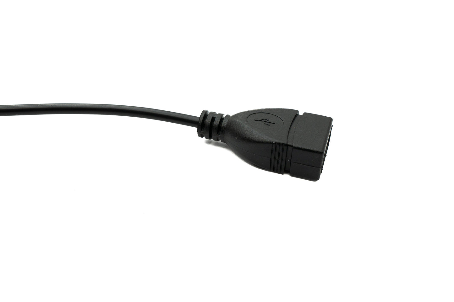 SYSTEM-S USB 2.0 snúra 100 cm af gerðinni A karlkyns í kvenkyns rofi með uppréttri horni
