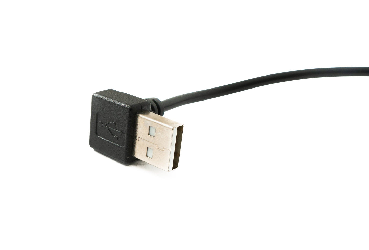 SYSTEM-S USB 2.0 Kabel 30 cm Typ A Stecker zu Buchse Schalter Winkel Up Angled