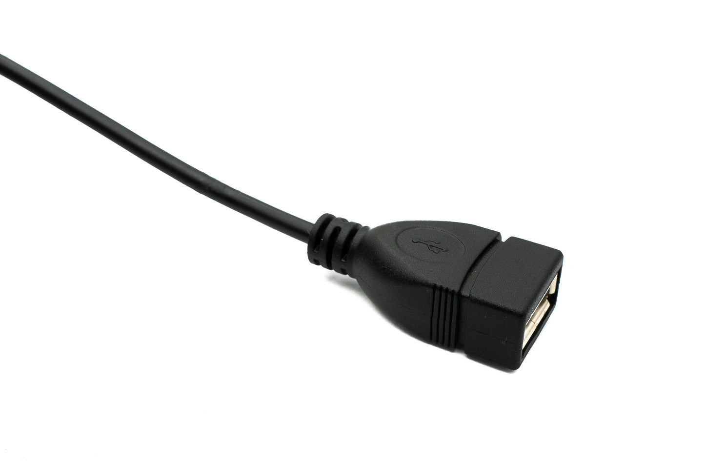 SYSTEM-S USB 2.0 cable 30 cm Type A male to 2x female switch in black