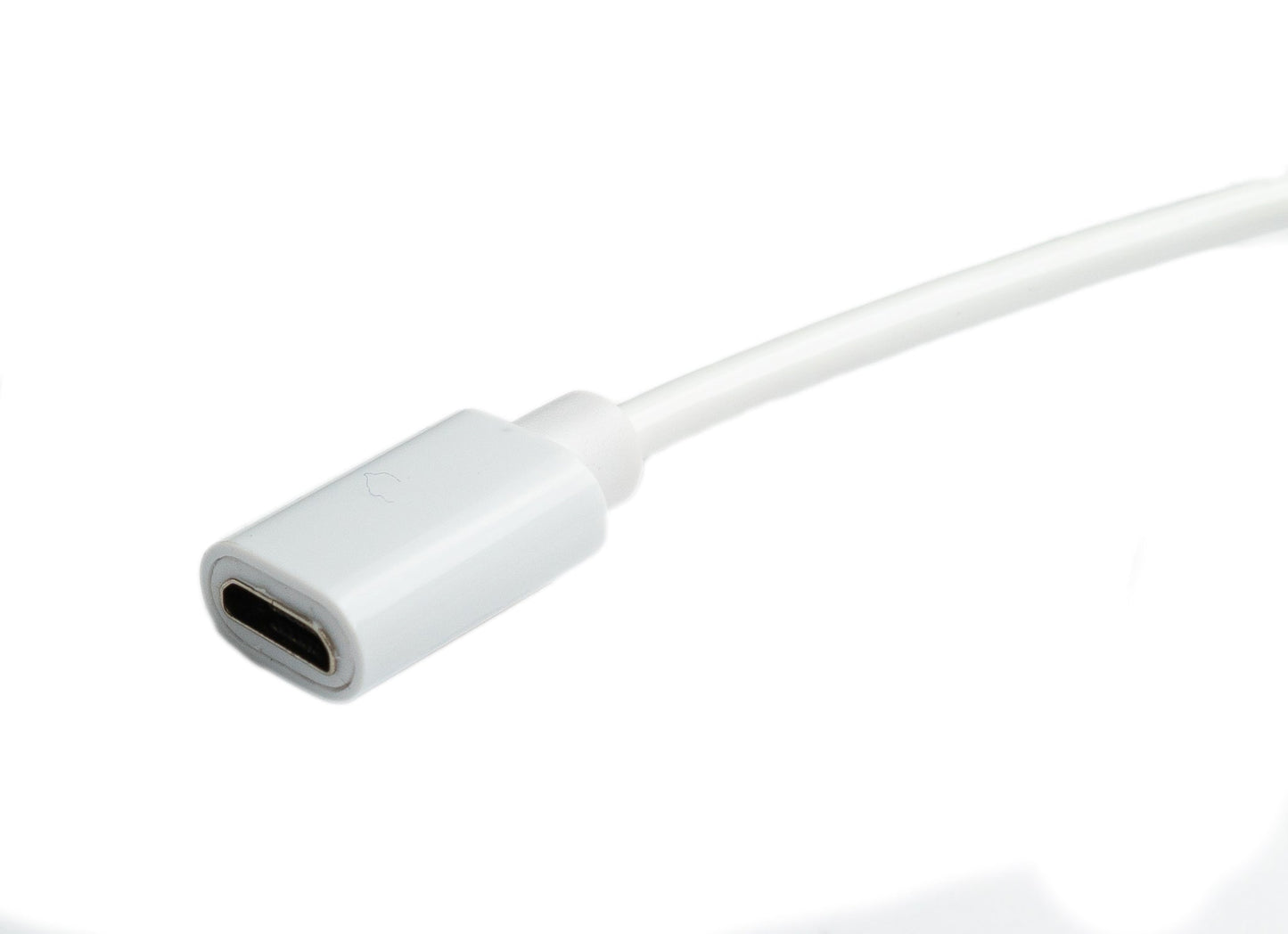 SYSTEM-S USB 2.0 Kabel 100 cm Micro B Stecker zu Buchse Spirale in Weiß