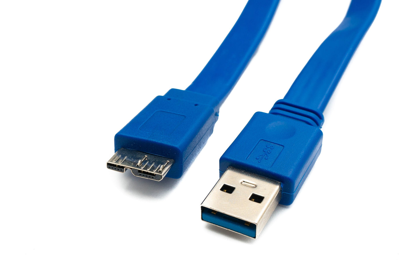 SYSTEM-S USB 3.0 tengi 4x Type A kona í Micro B kona með snúru millistykki í svörtu