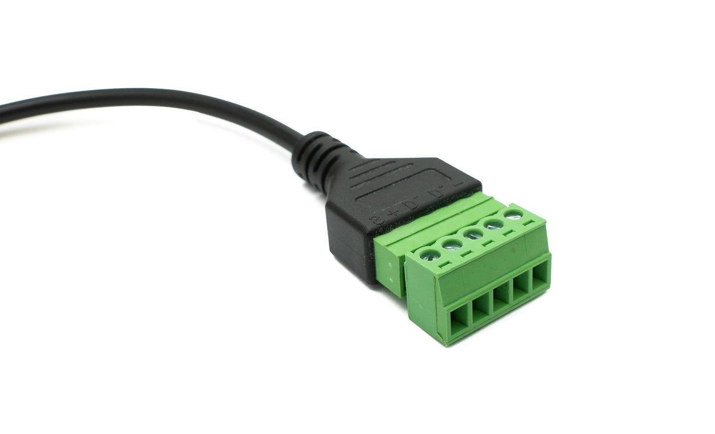 SYSTEM-S USB 3.1 snúra 30 cm tengi af gerð C í 5 pinna tengiklemma U-snúningur með 180° horni