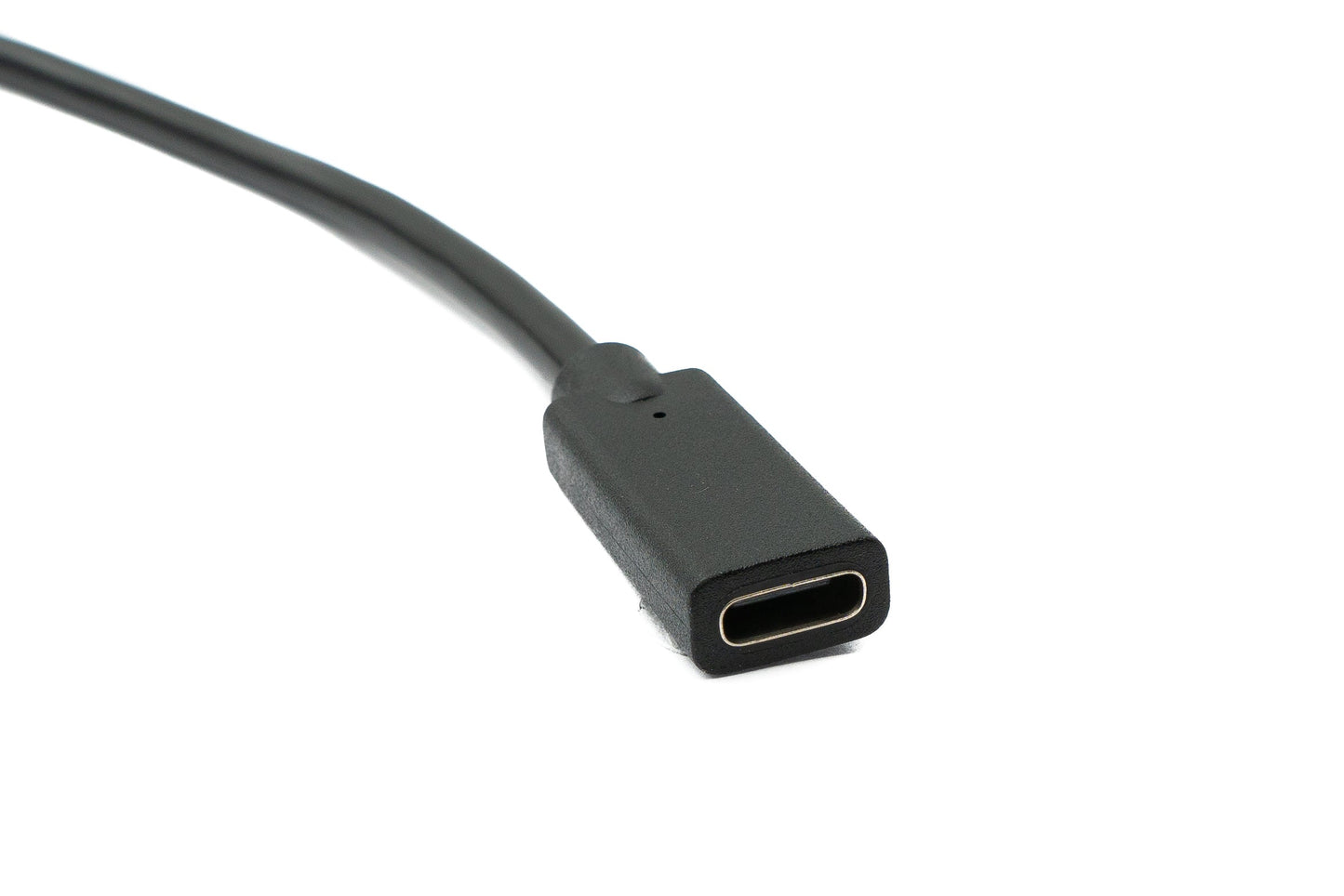 SYSTEM-S USB 3.1 Kabel 180 cm Typ C Buchse zu Stecker Spirale Left Right Angled Winkel