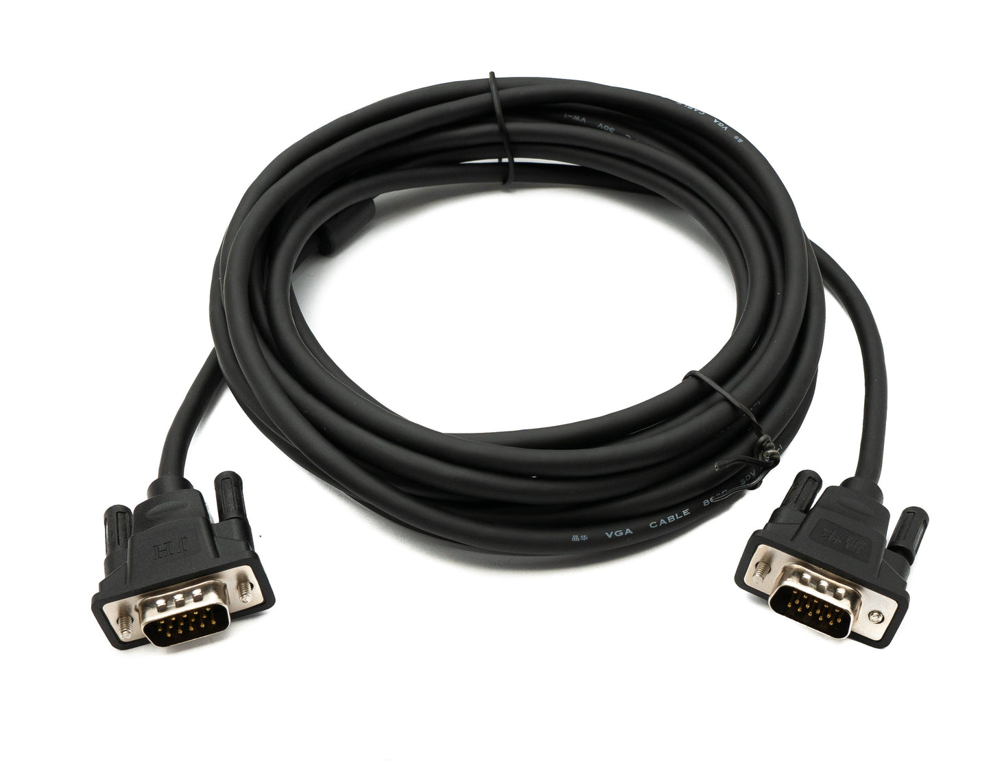 SYSTEM-S VGA Kabel 5 m HD15 Stecker zu Stecker Panel Mount Schraube DSub 15pin