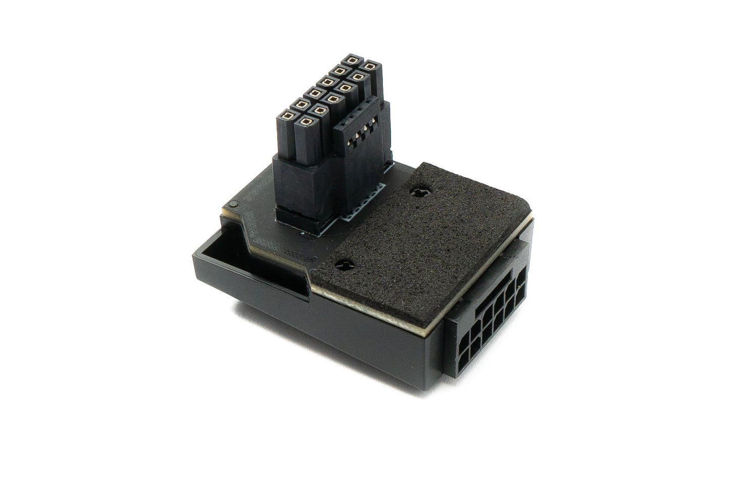 SYSTEM-S ATX3.0 Adapter PCI-E 5.0 12 Pin Buchse zu 16 Pin Stecker Down Angled Winkel für RTX 3090Ti 3080